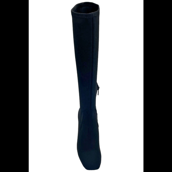 Donald Pliner Women's Cassidy Crepe Elastic Tall Shaft Boot Black - Medium - Picture 2 of 3